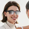 BT Smart Glasses Real-Time 150+ Language Translation Bone-Conduction Music Glasses Built-in Speakers Voice Control for Men Women Sports Cycling Running