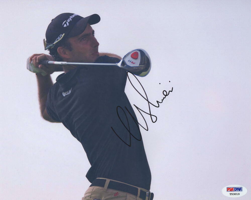 EDOARDO MOLINARI SIGNED AUTOGRAPH 8x10 Photo Poster painting - GOLF, FRANCESCO, FLAG, BALL, PSA