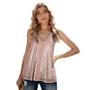 Women's Tank Top Lace Sequin Camisole Base Vest