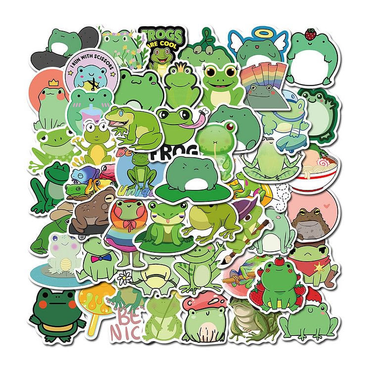 Kawaii frog stickers Animal Stickers pack of 100