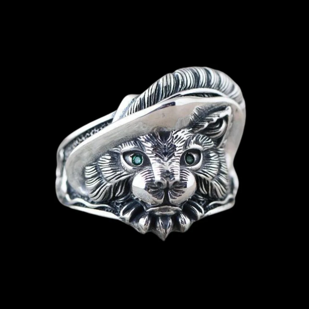 Norse Feline Guardian Ring