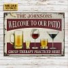 Nom personnalis&eacute;&nbsp;:th&eacute;rapie de groupe de patio - Panneaux en &eacute;tain m&eacute;tallique