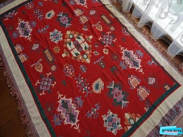 Bohemian Cotton Multi-functional Sofa Blanket Tapestry