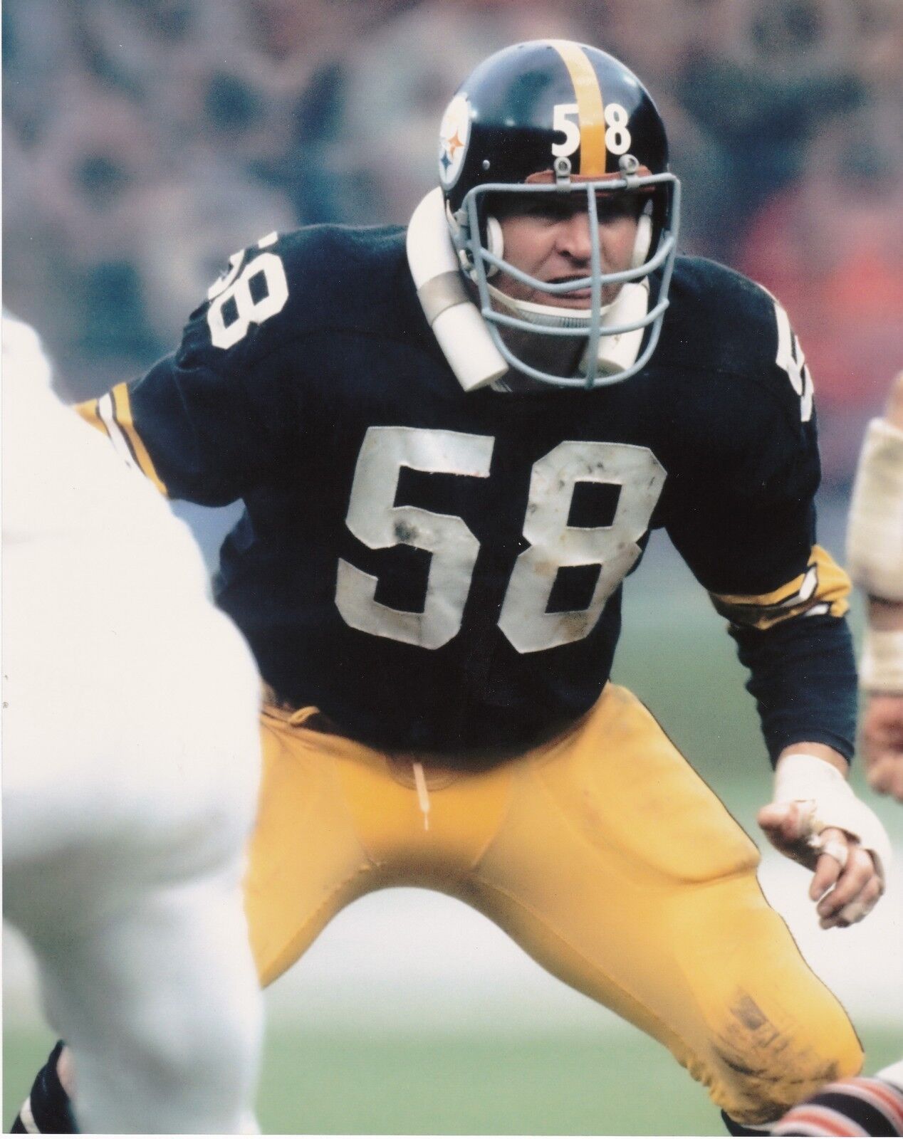 CHUCK ALLEN PITTSBURGH STEELERS COLOR ACTION 8x10