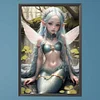 (40*60cm)Elf Mermaid Girl - Round AB Drill Diamond Painting