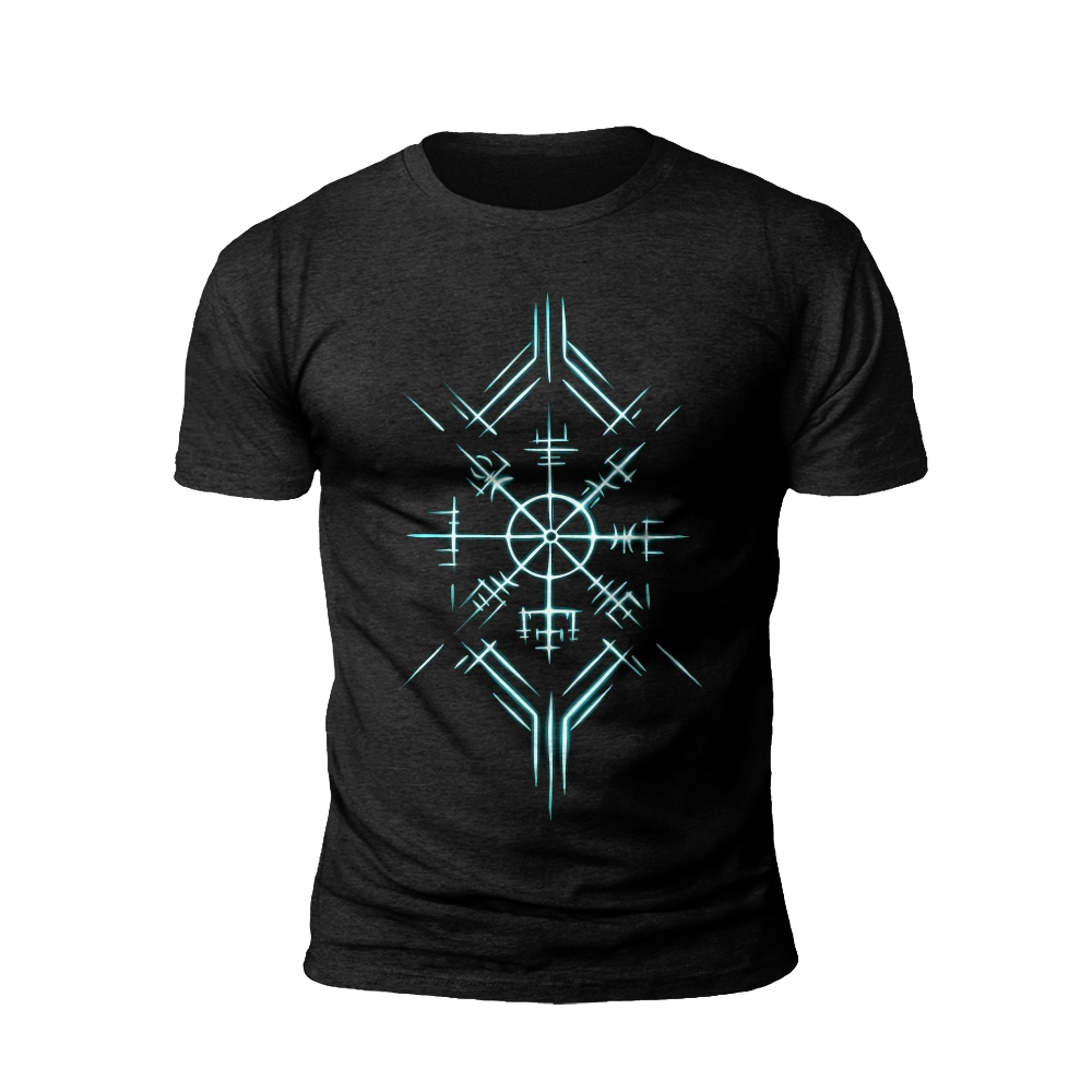 Cyber Runes: The Digital Mystic t-shirt