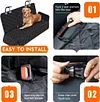 Dog Car Seat Cover, Back Seat Cover for Dogs Pet Car Seat Protector Waterproof Bench Car Seat Cover, Non-Slip Reat Seat Cover fits Middle Armrest for Most Cars Trucks SUVs