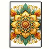 Flower Mandala 5D DIY Diamond Art Painting Notebook Kit 50 Pages A5 Rhinestone Art Painting Notebook Kit for Adults Beginners Holiday Birthday Gift