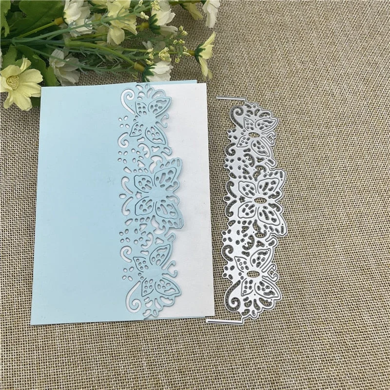 lace butterfly border craft Metal Cutting Dies Stencils For DIY Scrapbooking Decorative Embossing Handcraft Template