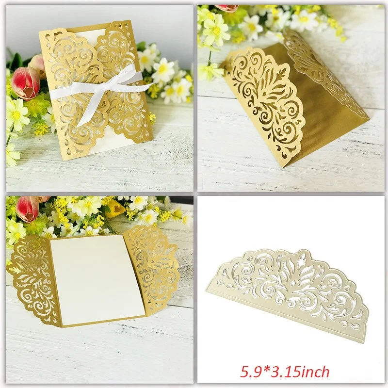 Wedding Invitation Dies Scrapbooking Metal Cutting Dies New 2019 Valentine's Day Decoration Craft Dies Cut for Card Making