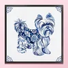 (Multi-Style) Blue And White Porcelain Animal-11CT Stamped Cross Stitch 40*40cm