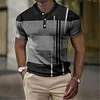 Gioiacombo™ Polo da uomo a maniche corte a blocchi di colore alla moda