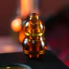 Amber Polished Rotating Floating Press Ratchet Multifunctional EDC Fingertip Gyroscope