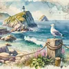 Seaside Scenery-11CT Stamped Cross Stitch 40*40cm/15.75*15.75in tapestrymarket