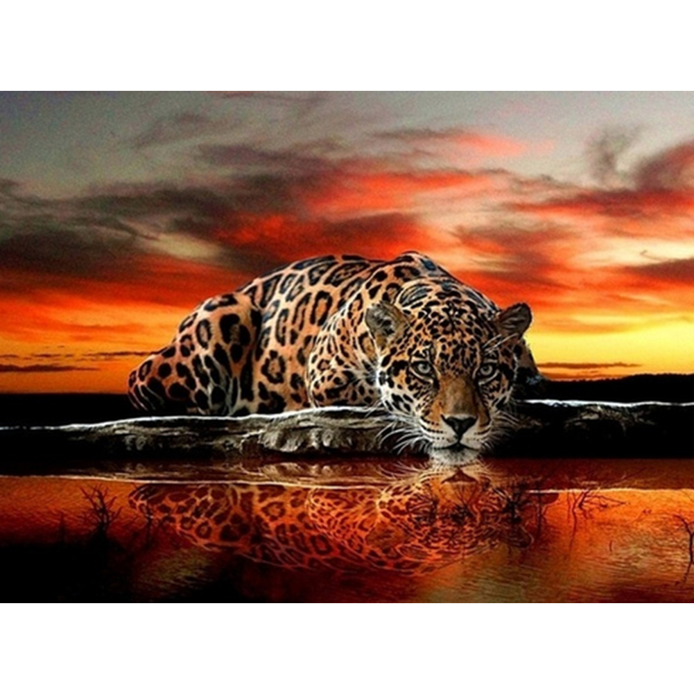

Leopard - Round Drill Diamond Painting - 50*40CM, 501 Original