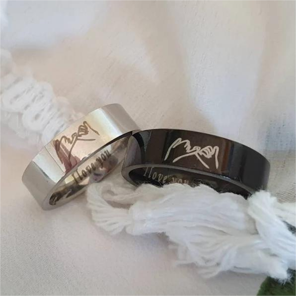 Matching promise rings set-For Lover
