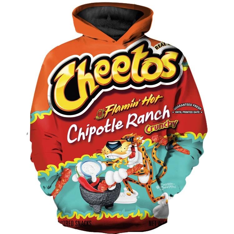 Kids Cheetos Flamin Hot Chipotle Ranch 3D Hoodie-Mayoulove