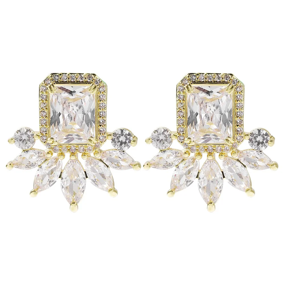 Dvacaman New Shiny Rhinestone Earrings Tassel Drop Earrings For Women Luxury Jewelry Long Dangle Earrings 2022 Party Accessories