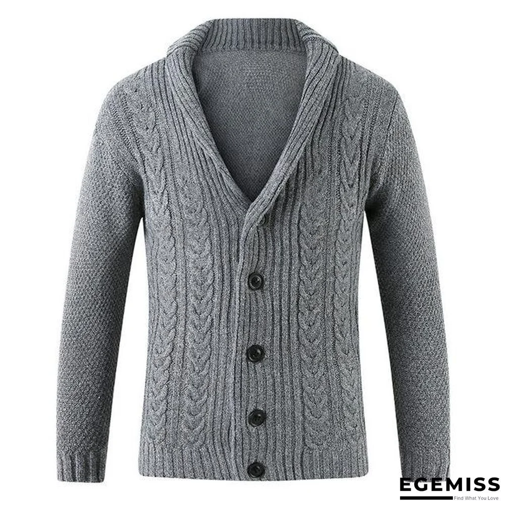 Men Casual Warm Men's High Quality Fashion Cardigan V-neck knitting Sweaters Coat | EGEMISS