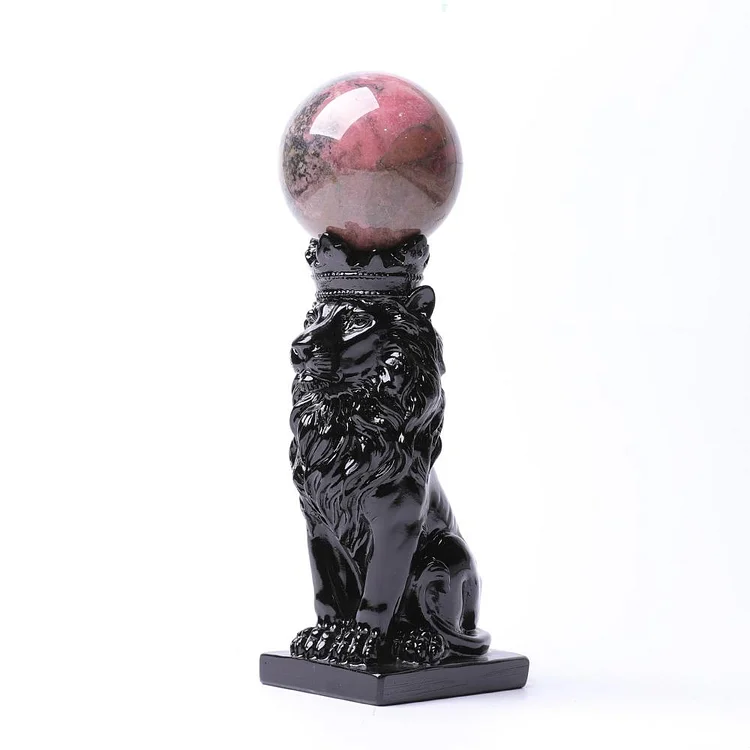 Resin Lion Statue Stand S