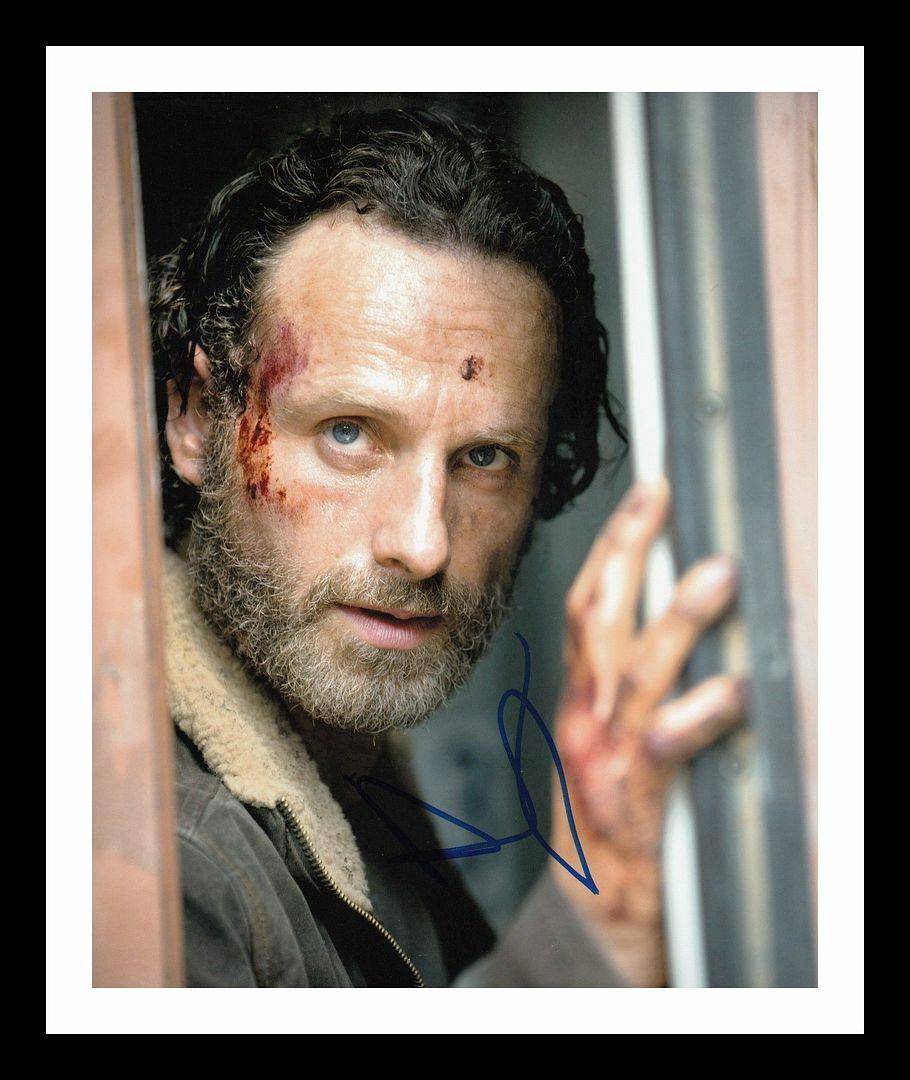 Andrew Lincoln - The Walking Dead Autograph Signed & Framed Photo Poster painting 5