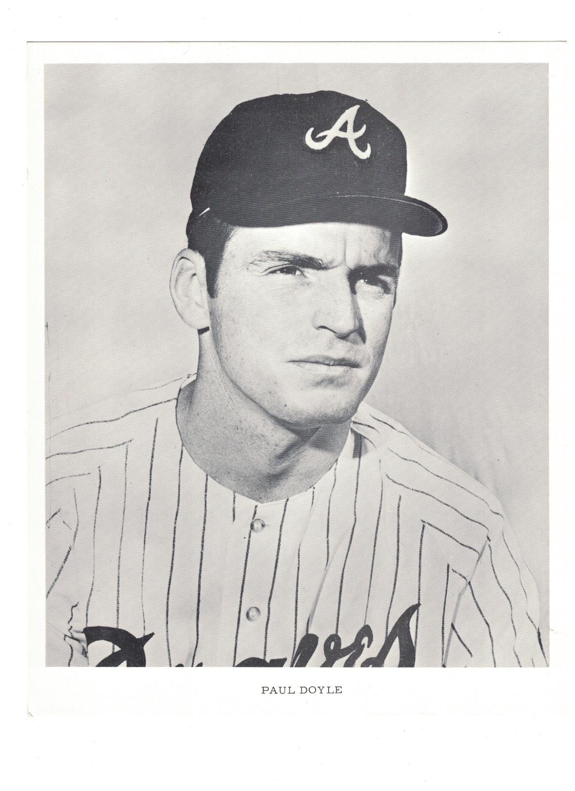Paul Doyle Atlanta Braves 8x10 Vintage Team Issued Photo Poster painting RH1