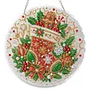 Pendentif 2D flat diy en diamant pour bas de No&euml;l 9,84x9,84 pouces