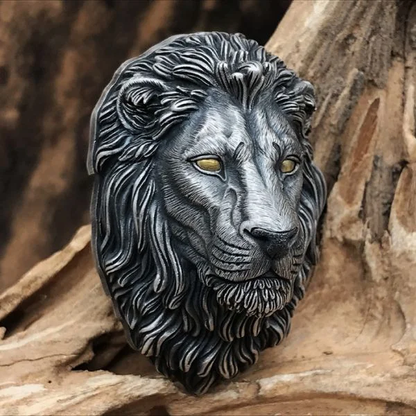Sterling Silver Lion King Pendant Necklace