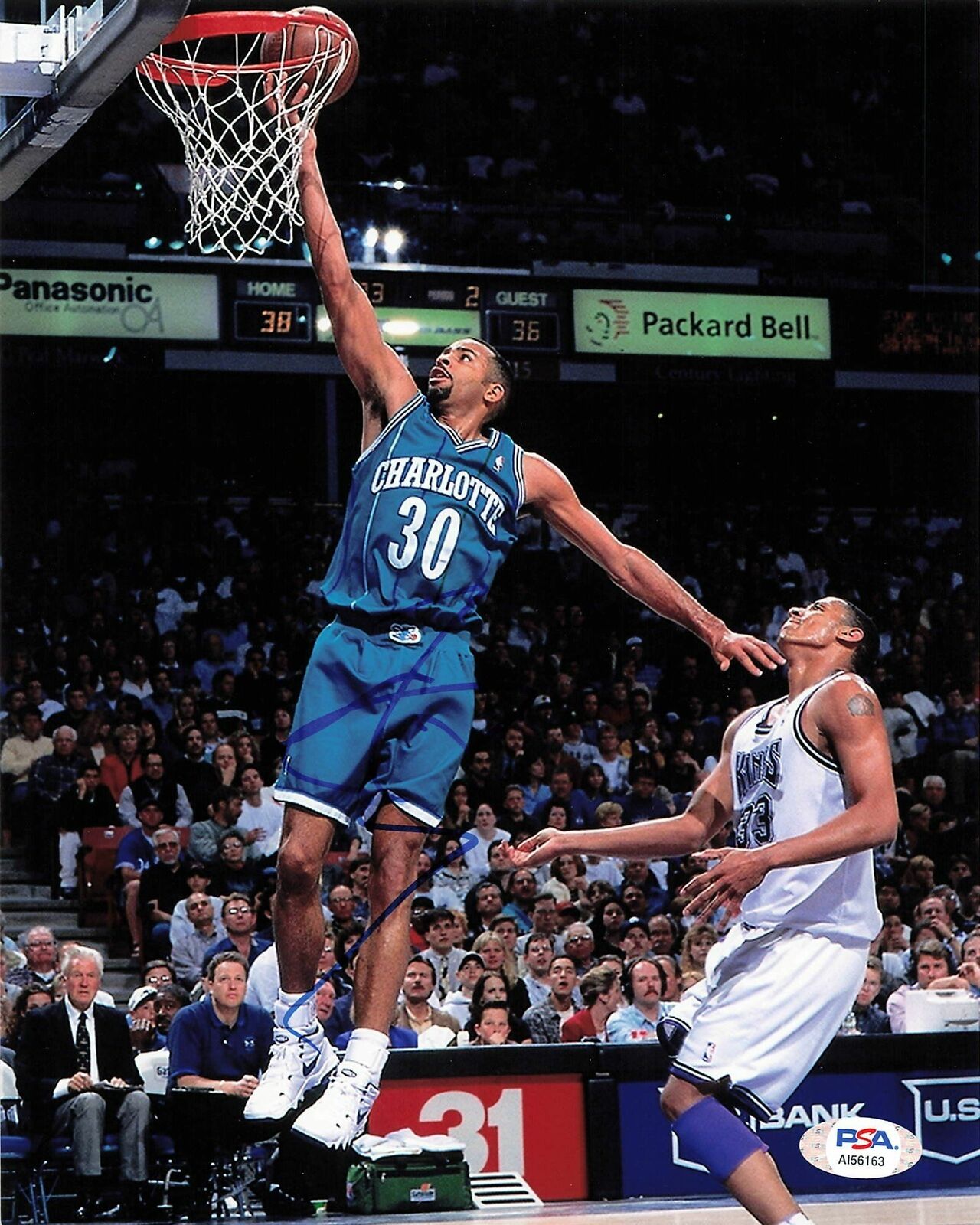 Dell Curry signed 8x10 Photo Poster painting PSA/DNA Charlotte Hornets Autographed