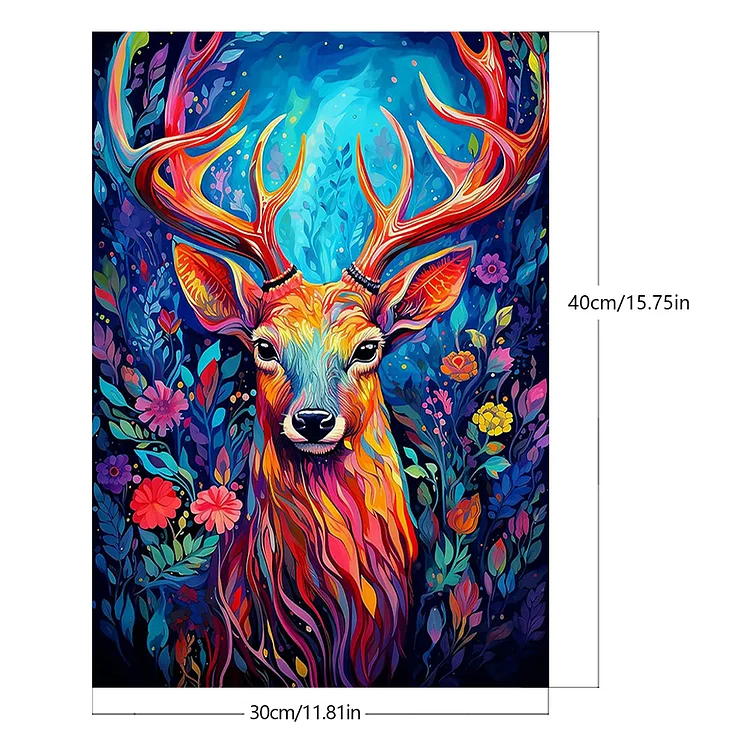 Diamond Painting Kits for Adults, 5D Full Drill Animal Deer Diamond Art,  Paint by Number Gem Art for Adults, Crystal Rhinestone Embroidery Kits