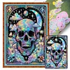Halloween Skeleton-11CT Stamped Cross Stitch 50*70cm/19.69*27.56in(Big Size)