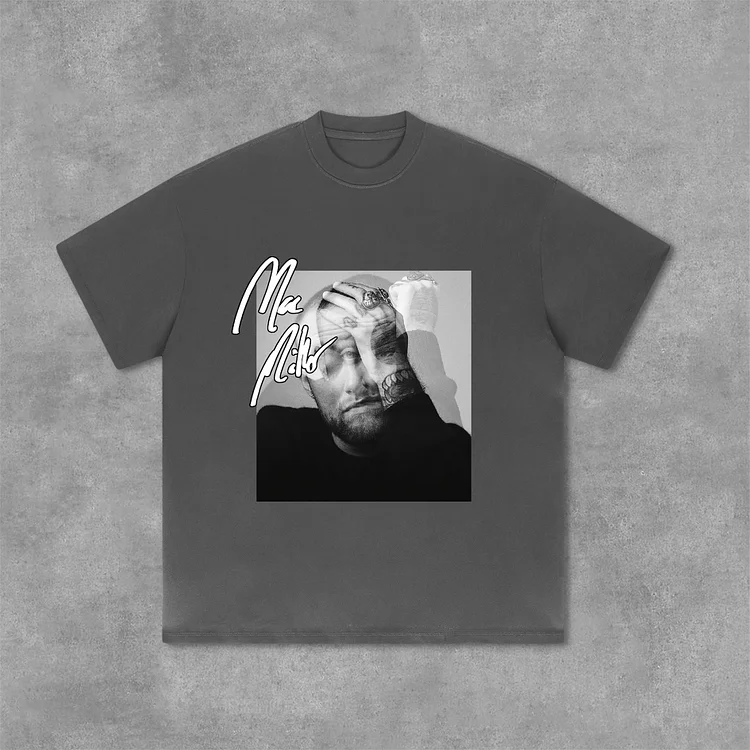 Mac Miller Album Graphic Print Cotton T-Shirt SOPULA