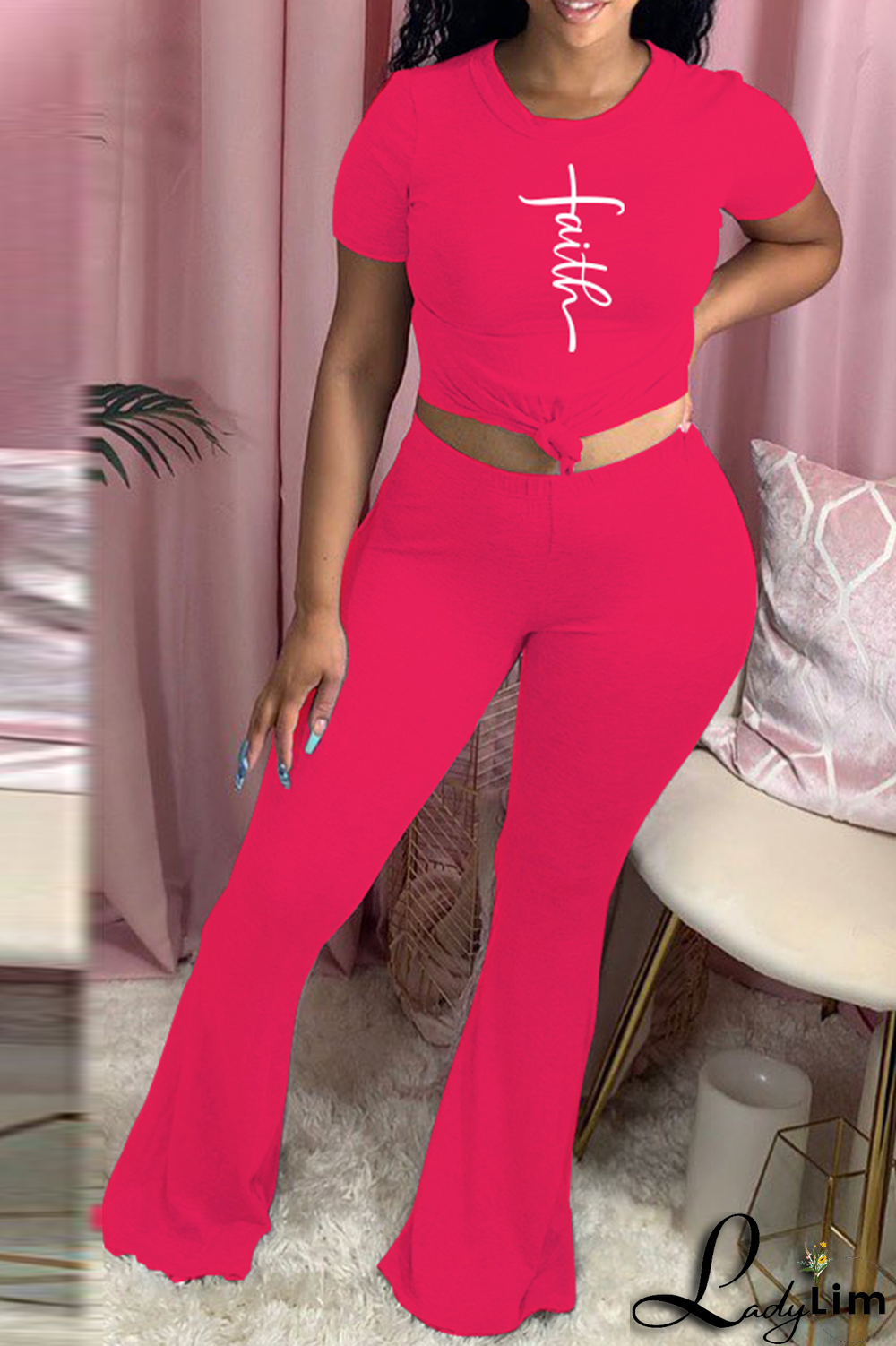 Black Casual Print Patchwork O Neck Short Sleeve Two Pieces