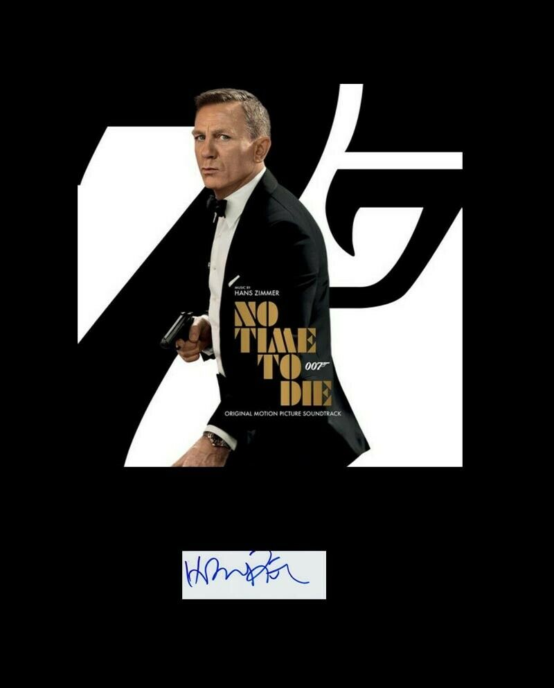 HANS ZIMMER 007 JAMES BOND NO TIME TO DIE AUTOGRAPH MOTION PICTURE COMPOSER