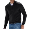 Pull Zippé Et Col Montant Pour Hommes