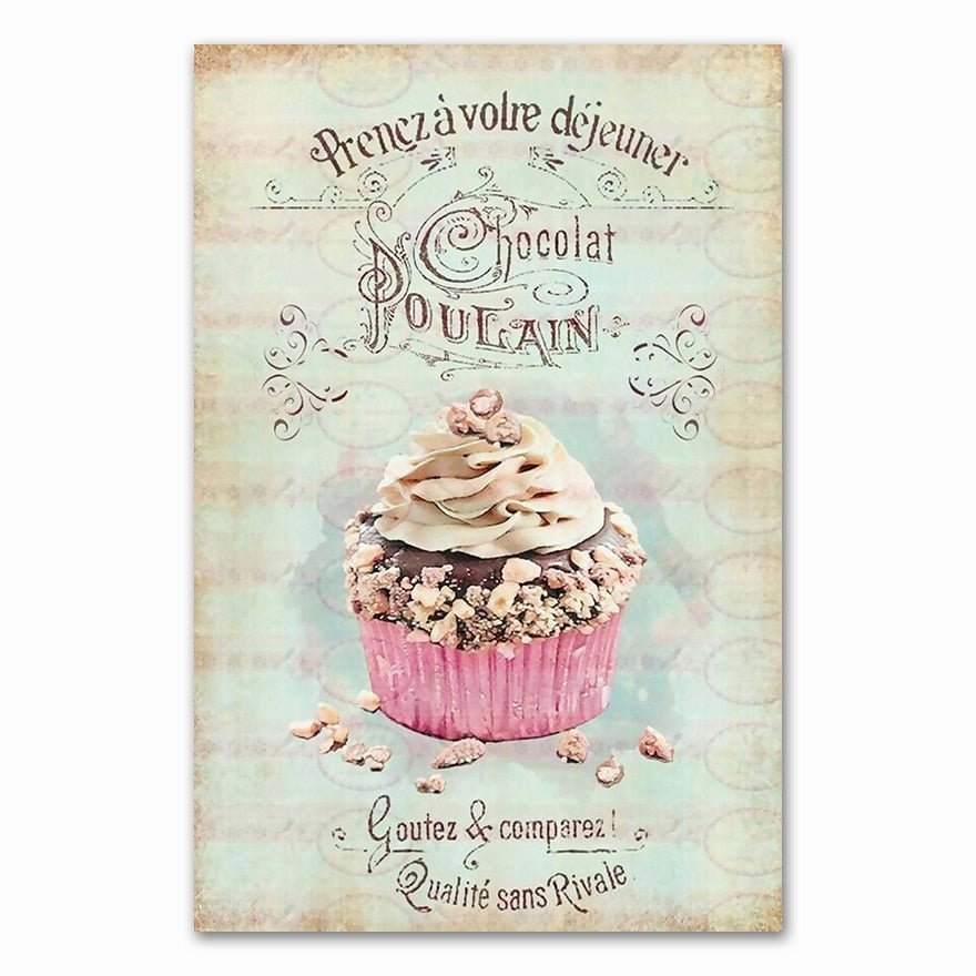 Nordic Decoration Home Posters Kitchen Restaurant Dessert Bread Canvas Painting Wall Art Picture For Living Room Decor No Framed