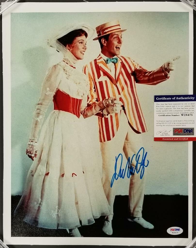 Dick Van Dyke autograph signed Mary Poppins 11x14 Canvas Photo Poster painting #7 ~ PSA/DNA COA