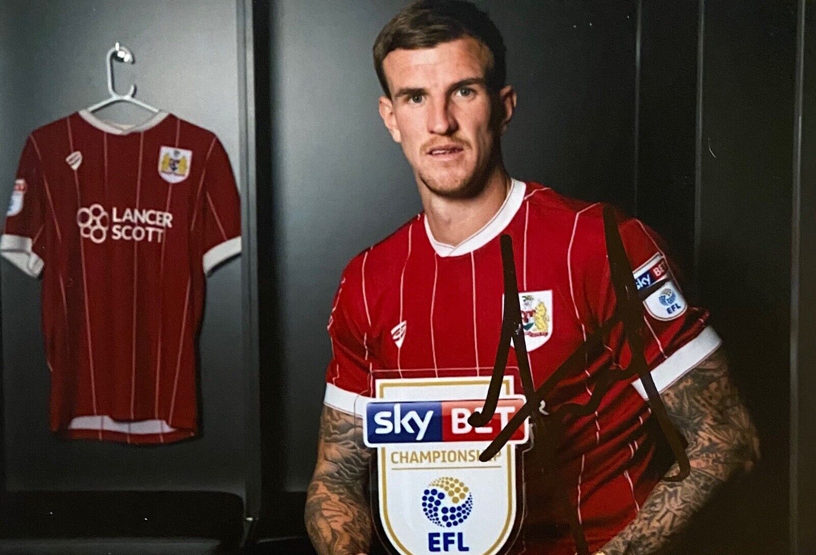 Aden Flint Genuine Hand Signed 6X4 Photo Poster painting - Bristol City