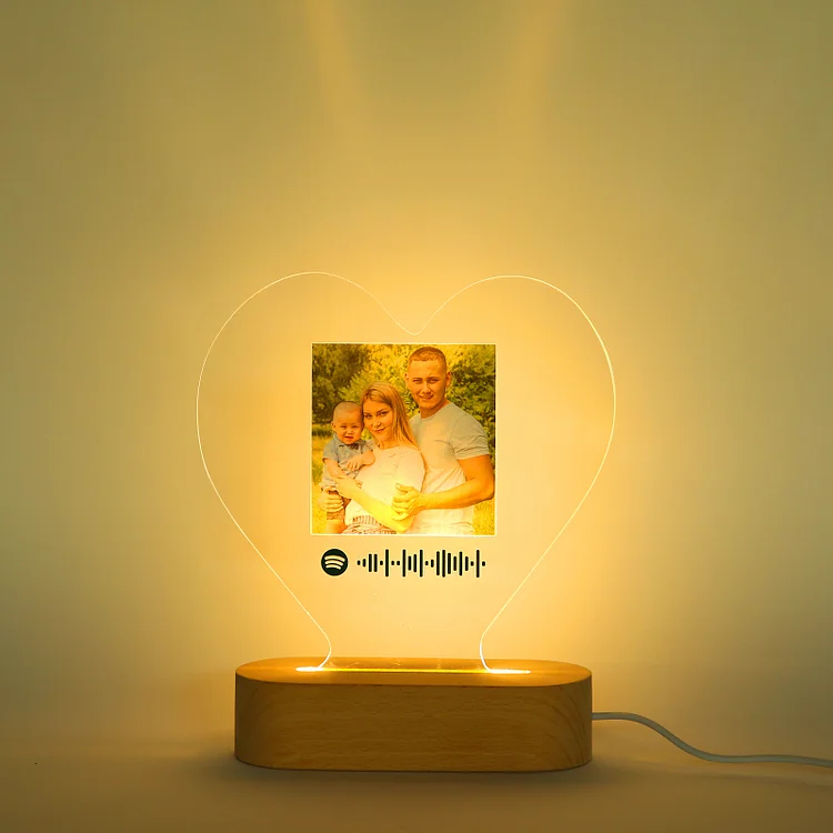 Scannable Spotify Code Photo Night Light Acrylic Music Lamp