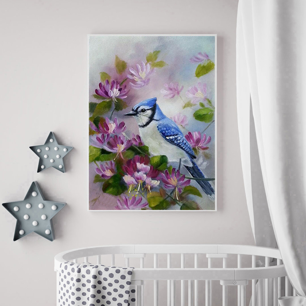 

30*40CM - Round Drill Diamond Painting - Bird, 501 Original