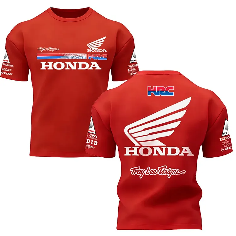 Honda, HRC, Troy Lee Designs Printed Men's T-shirt