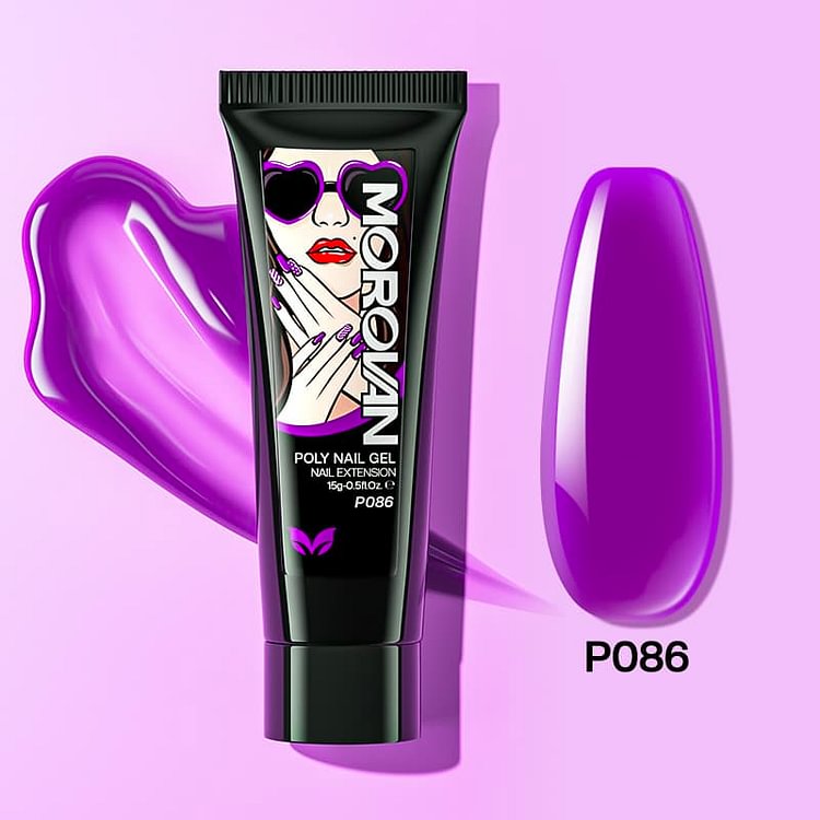 Pure Purple Poly Nail Gel