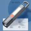 10 Pack Flashlight Recargeable LED Flashlight with 3 Modes & Hook for Emergency