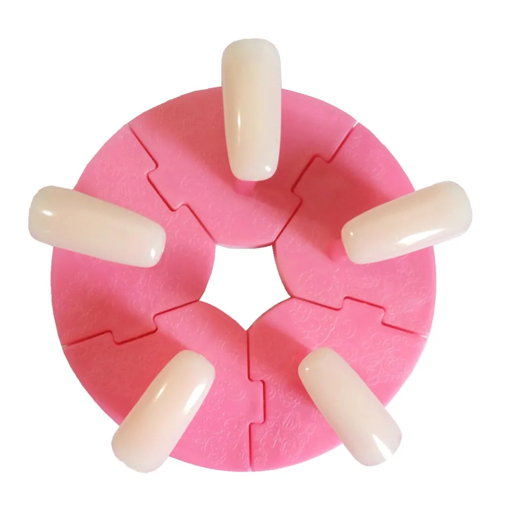 7 Colors Nail Training Frame Display Stands Nails Holder Removable Practice False Nails Tips Manicure Tools-Nail Inspo