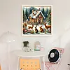 Christmas Cottage-11CT Stamped Cross Stitch 45*45cm/17.72*17.72in