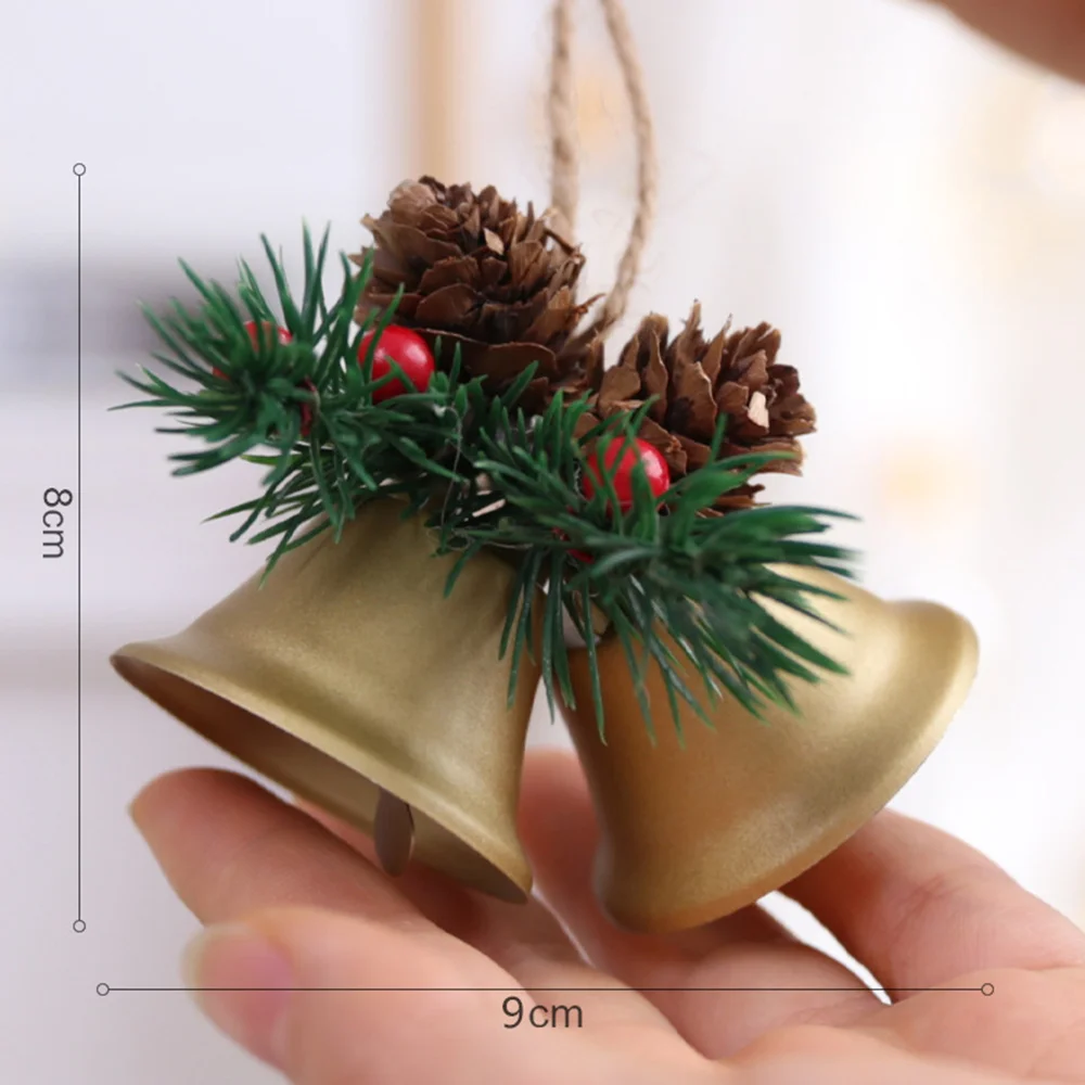 New Christmas bell small pendant home window ornaments
