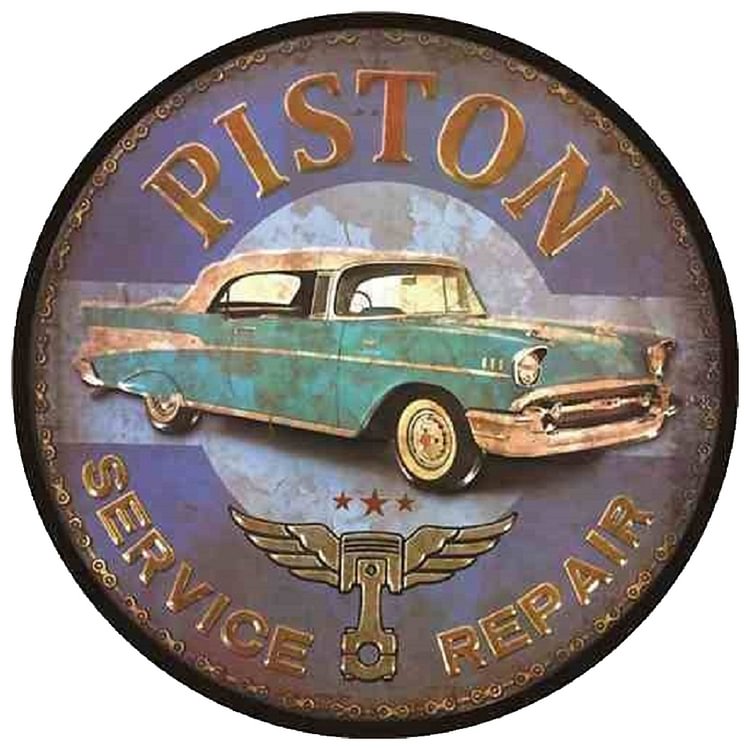 Car - Tin Signs/Wooden Signs - Car Series - 12*12inches (Round)