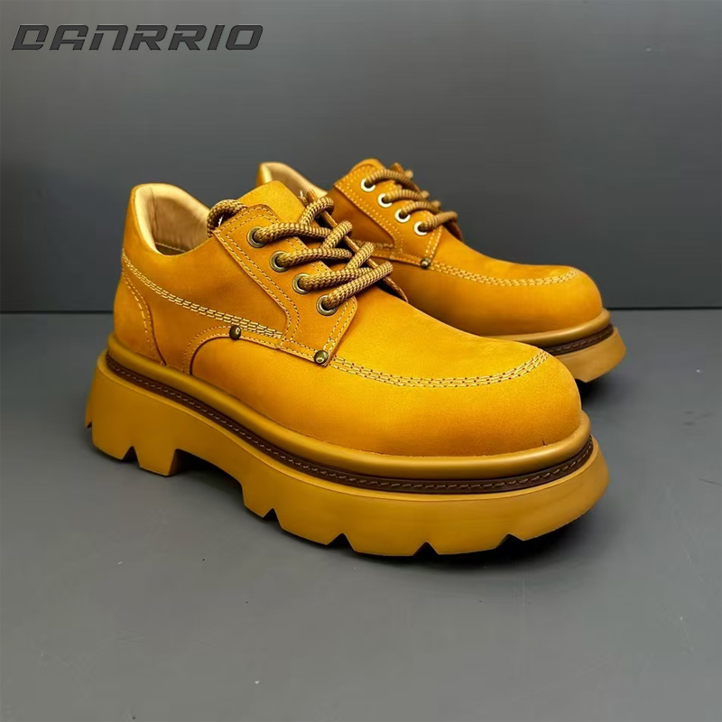 DANRRIO Handmade Retro Waterproof Rivet Casual Martin Boots |Men's Low Top Boots DANRRIO.COM DANRRIO