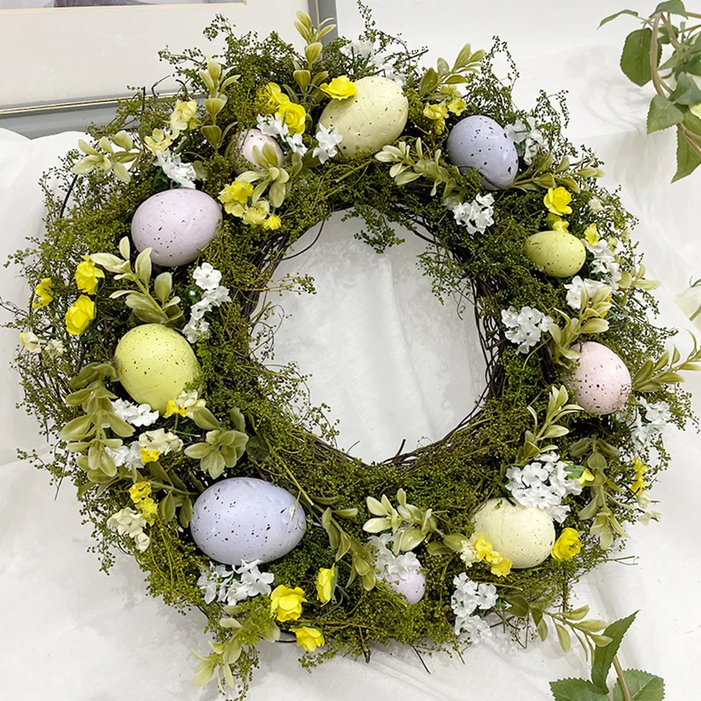 Natural Plant Nordic Easter Egg Simulation Wreath