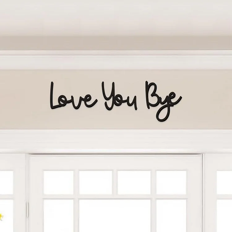 Wooden Wall Hanging Sign Decoration - No Wall Damage